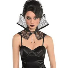 amscan 8407279 Black Gothic Collar | Raganu kostīmu tēma