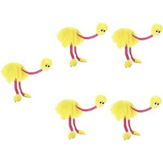 TOYANDONA 5 x Ostrich Puppet Puppets for Children Furry Animal Doll Puppets Interactive Puppets Plush Toys Marionette Toy Marinette Doll Cosplay Plush Pretend