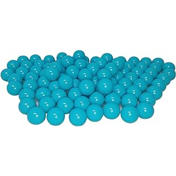 100 Organic Ball Pit Balls Made from Renewable Sugarcane Raw Materials (8 cm Diameter, Turquoise 69)