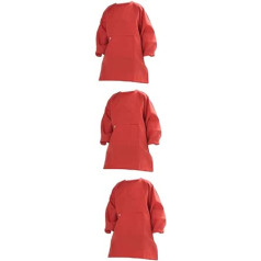 Totority Pack of 3 Toddler Mocks for Children Priekšauts Smock Painting Kombinezoni Smock Priekšauts Mākslinieka apgleznošana Priekšauti Mākslinieks Smock Bērnu Bērnu Priekšauti Masveida komplekts