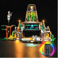 Tālvadības pults gaismas komplekts Lego Yavin 4 Rebel Base (nevis Lego), LED apgaismojuma komplekts Lego 75365 Star Wars: New Hope Rebel Base uz Yavin radošā rotaļlieta pieaugušajiem