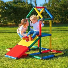 Quadro Youngster Climbing Frame for Indoor and Outdoor Use, Promotes Development of Children, Modular and Expandable, From 6 Months