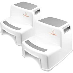 Angelbliss Grey Step Stool for Children, Pack of 2