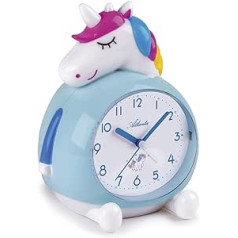 2163 Children's Alarm Clock without Ticking Unicorn with Music Light Top Switch