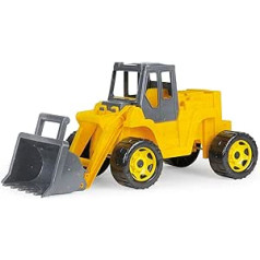 Lena 02218 Eco GIGA Trucks Ride-on Shovel Loader, Strong Giant Wheel Loader Excavator for Sitting on Up, Construction Vehicle with Steel Axles, High Load Capacity, for Children from 3 Years, Approx.