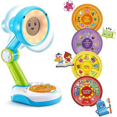 VTech Funny Sunny - Interaktīvās lampas draudzene - Vada pa dienu, stāsta stāstus, spēlē spēles, animē kustību - ar pulksteni un modinātāja funkciju - bērniem vecumā no 3 līdz 8 gadiem