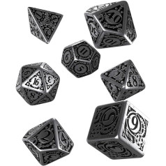 Q Workshop Metal RPG Ornamented Dice Set