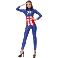 GGT Boutique amerikāņu sapņu supervaroņa kostīms greznai kleitu ballītei Helovīna kosplay