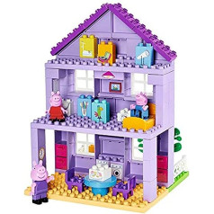 BIG-Bloxx Peppa Pig Grandparents House Construction Set, BIG-Bloxx Set Consisting of Peppa, Grandpa, George and Building, 86 Pieces, for Children from 18 Months