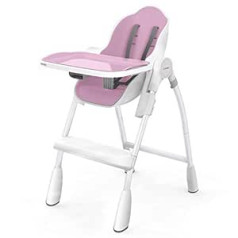 Oribel Cocoon augstais krēsls ar atlaižamu funkciju rozā krāsā