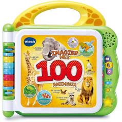 VTech Mon Imagier of Animals, Bilingual Baby Book, Talking and Interactive, from 2 Years - French Version