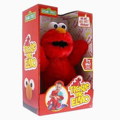 Sesame Street Wiggle Giggle Laughter Tickle Me Interactive Elmo plīša rotaļlieta no Sesame Street Uber 20 Sounds 39 cm Tickle Me Elmo interaktīvā rotaļlieta no