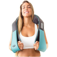 Invospa Shiatsu Heat Massager, Kneading Pillow, Massaging Device for Neck, Back, Shoulders, Feet and Legs, Electric Full Body Massage, Massage Pillow