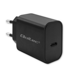 Super ātrs pd lādētājs | usb-c | 20w | 5-12v | 1,67-3a | melns