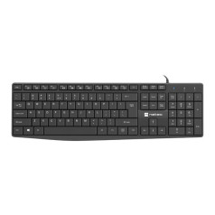 Natec tastatūra nautilus us slim black nkl-1950