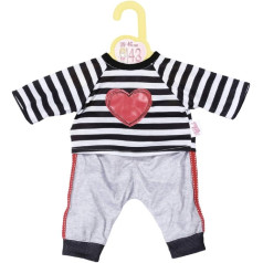 Dolly fashion striped sports outfit for a baby born doll