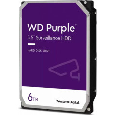 WD Purple 6TB cietais disks 3.5 256MB 5400RPM WD64PURZ