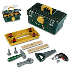 Tool box and Bosch screwdriver