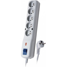 Surge protection strip LV-530W, 1l, 3.0m, gray