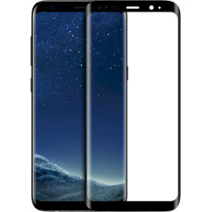 Fusion 5D glass aizsargstikls pilnam ekrānam Samsung G950 Galaxy S8 melns