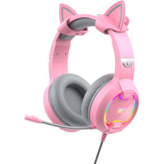 Havit GAMENOTE H2233d Gaming headphones RGB (pink)