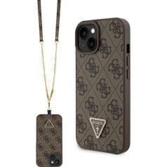 Guess Crossbody 4G Metal Logo Back Case Aizsargapvalks Priekš Apple iPhone 15