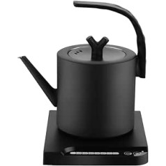 Intelligent Electric Kettle 1.0 L with 7 Temp Control, Tea Maker, Keep Warm 0.5-24 Hours, Stainless Steel Kettle, Ultra Fast Boiling Hot Kettle 1000 W, Matte Black