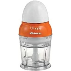 Ariete 1836 Choppy, Chopper, 160 W, Capacity 250 ml, Stainless Steel Blades, Pulse Function, Orange, 10.5 x 10.5 x 20 cm