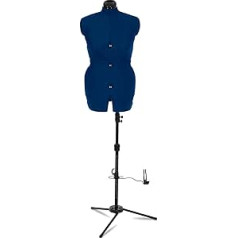 Adjustoform FG373 Sew Deluxe 8-teilige verstellbare Kleiderform, Saphirblauer Nylonstoff, Medium (Apvienotās Karalistes kleitas izmērs 16-20)