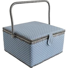 Tiny Dots Sewing Basket Extra Large