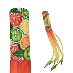 Madrona Brands Slice of Summer 5 ft Heavy Duty Outdoor Windsock