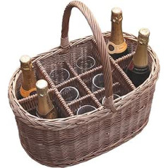 Red Hamper WB027 / Home Oval Festival Getränke Basket, Braun, 29 x 46 x 23 cm