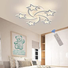 LED Ceiling Light Children's Room Lamp Ceiling Diameter 65 cm, Star Ceiling Lamp Modern Lamps Bedroom with Night Light Function, Ceiling Lights for Children, Girls, Baby Room, Teenager's Room,