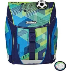 Herlitz Filolight Green Goal School Bag, Multicoloured, Modern