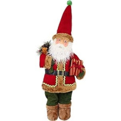 Christmas Concepts® 23 "Traditionelle Nordic Style Stehende Weihnachtsmannfigur mit teleskopischen Beinen — Weihnachtsdekoration (puve)