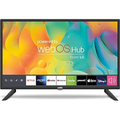 CELLO 24 collu viedtelevizors LG WebOS HD Ready televizors ar trīskāršu uztvērēju S2 T2 FreeSat Bluetooth Disney+ Netflix Apple TV+ Prime Video