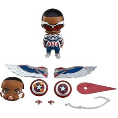 Good Smile Nendoroid Captain America (Sam Wilson) DX — The Falcon and The Winter Soldier Company, daudzkrāsains (G12480)