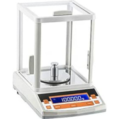 Bonvoisin Analytical Scales 100g x 1mg Precision Laboratory Scale 0.001g Digital Analysis Scale RS232 Interface Electronic Scale LCD Display with Windshield (100g 1mg)