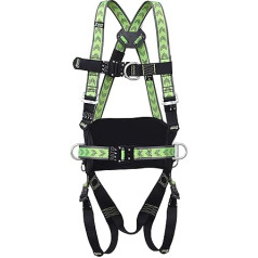 Kratos Safety Two-Point Safety Harness with Tether 4 Quick Release Buckles, PSA, CE Certified, EN361, EN358, with Serial Number, for Construction, Electrics, Mountain Railway, Avalanche Installation, Fire Brigade