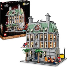 LEGO 76218 Marvel Sanctum Sanctorum, 3 stāvu moduļu būvēšanas komplekts ar Doktora Streindža un Dzelzs vīra mini figūriņām, Rotaļlietu māja no Avengers: Endgame, kolekcionējama faniem, lielisks istabas dekors