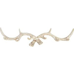 Hansmeier Antlers Sienas mēteļa āķis Mēteļa āķis – Stilīgs, elegants un moderns – Balts – 73 cm – Dekoratīvie briežu ragi – Daudzfunkcionāli āķi un sienu apdare – Liela kravnesība (Vintage – XXL)