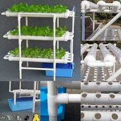 Shiyinge 3-slāņu 108 bedrīšu Earthless Hydroponics Dārzeņu hidroponiskā audzēšanas sistēma Audzēšanas vietas Hidroponika Hidroponika bezdibena dārzeņu augu caurule Māja bezzemnieku augu audzēšanas sistēmām PVC