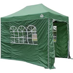 All Seasons Gazebos Fully Waterproof Pop Up Gazebo 3 x 2 m with 4 Zipped Sides and Accessories