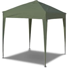 SANHENG lapene 3 x 3 ūdensnecaurlaidīga salokāma lapene Ūdensnecaurlaidīga ballīšu telts Ātrās montāžas dārza lapene Pop Up telts saules aizsardzības tērauda rāmis (zaļš, 3 x 3 m bez sānu paneļiem)