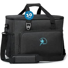 Obics Kühltasche klein 20L & Gross 30L, Kühlbox faltbar mit Flaschenöffner Lunchtasche Herren - langlebig Dank wasserdichtem PEVA-Material, praktische Fächeraufteilung & bleibt mindestens 6h kühl