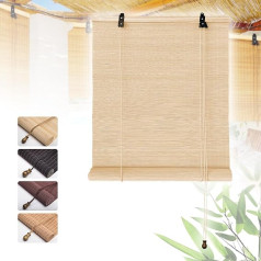 Lsjoaw bambusa žalūzijas 3 pēdas x 72 collas bambusa sarullējams Privātuma ekrāns pulcēšanās loga saulessargs iekšpagalmam lievenis pagalms lapene Balkons āra rullo žalūzijas bambusa krāsa