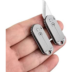 BEEK Mini Knife, EDC Knife Small, Key Ring Knife, Mini Folding Knife, Outdoor Knife, Mini Pocket Knife, Car Keyring, Gift for Men and Women