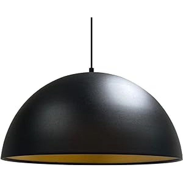 bamyum Lipeo Piekaramā lampa Diametrs 40 cm Ēdamistabas galds Virtuve Metāls E27 Ēdamistabas lampa Piekarināma Piekarināma Gaisma Melna Griestu Gaisma Dzīvojamās istabas Vintage virtuves lampa - Melna