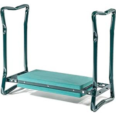 Trademark Innovations Garden Kneeler Metāla zaļš plats sēdeklis