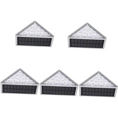 OSALADI 5 x Solar Step Light Sunlight Solar Lights Outdoor Patio Lighting Outdoor Hallway Solar Fences Step Lights LED Solar Step Lights Piece Induction Street Light